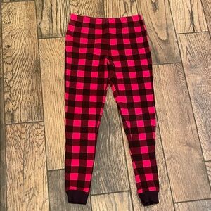Red and Black Checkered Pants